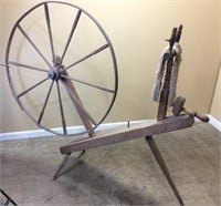 ANTIQUE GREAT SPINNING WHEEL 1800s