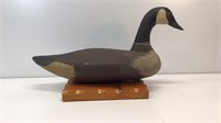 Handmade Canada goose decoy, signed by artist.