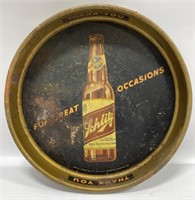 Early Schlitz Beer Tin Advertising Beer