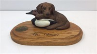 Ducks Unlimited Eric Thorsen Chocolate Lab puppy