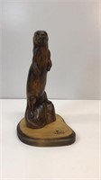 Burl Jones carved Otter Statue from big Sky