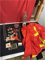 Firemans wind chime, Fisher-Price fire truck,
