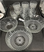 Glassware Ice Cream Dishes and Bowls.