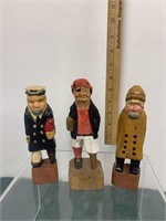VINTAGE HAND CARVED PIRATE, CAPTAIN, FISHERMAN