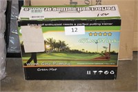 wooden golf putting green mat