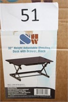 32” adjustable standing desk