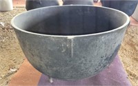 Large Antique Solid 30 Gal cast iron original pot