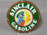 Sinclair Gasoline Enamel Advertising Sign