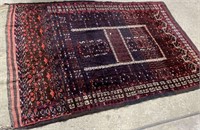 Hand Knotted Persian Rug 4.2x6.4 ft