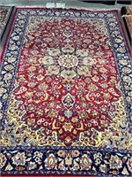 Hand Knotted Persian Esfahan Rug 10x8 #4862