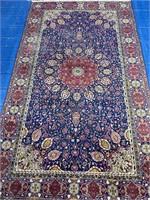 Hand Knotted Persian Tabriz Rug 4x6.5 ft  #4848