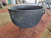 Antique Cast Iron Large Stock Pot