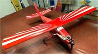 Red and White Gas Model Plane