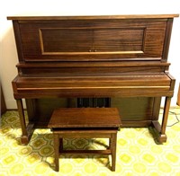 Levy Page Co Player Piano and Bench