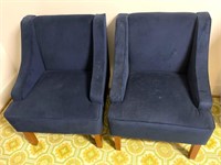 Modern Navy Blue Accent Armchairs