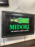 Midori melon,  light up sign