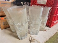Set of 12 glass cups