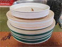Estate lot of oval plastic plates