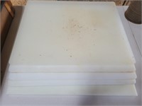 Lot of 5 white cutting boards