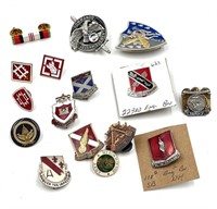 Collection of Military and Sigil Pins