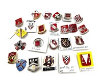 Collection of Engineering and Military Pins