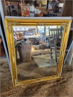 24" by 30" wood frame mirror