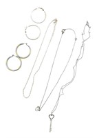 Fashion Necklaces and Hoop Earrings