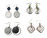 Collection of Geometrical Fashion Earrings