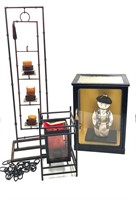 Collection of a Vintage Japanese Doll and Lanterns