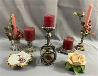 Assorted Candle Holders and Décor
