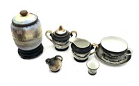 Collection of Japanese Asian Tea Dish Set