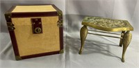 Decorative Box and Brass Stand