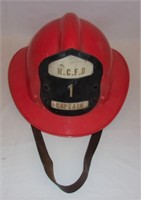 Captains firemans helmet.
