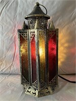 Moroccan style hanging light.