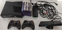 WORKING XBOX 360 w/ GAMES, CONTROLS, CORDS, etc.