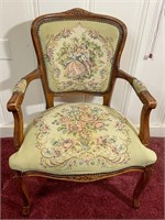 Victorian Chair Floral Print