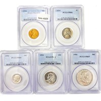 1954 US Proof Set (5 Coins) PCGS