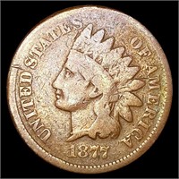 1877 Indian Head Cent LIGHTLY CIRCULATED