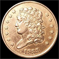 1833 RD Classic Head Half Cent UNCIRCULATED