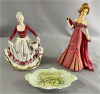 2 Victorian Lady Figurines