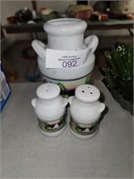Cow Pitcher w/ s&p shakers