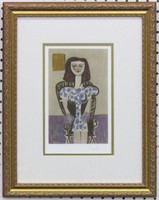 Seductive Girl Print Plate Sign By Pablo Picasso