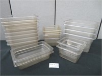 20 CLEAR PLASTIC INSERTS - VARIOUS SIZES