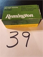 Remington 22 high velocity rimfire cartridges
