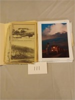 Folders (2) of train and railroad photographs