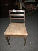 Wooden chair with storage