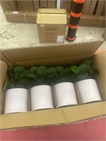 New set of 4, Threshold small artificial plant