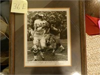 SIGNED BY DICK BUTKUS  1965 FRAME 15X17 PIC 9X1112