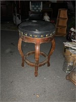 Leather top bar stool