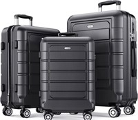 New SHOWKOO Luggage Sets Expandable PC+ABS